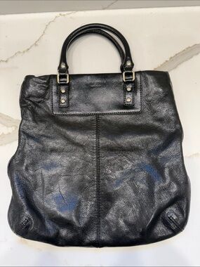 kate spade Black Leather Structured Tote / Satchel
